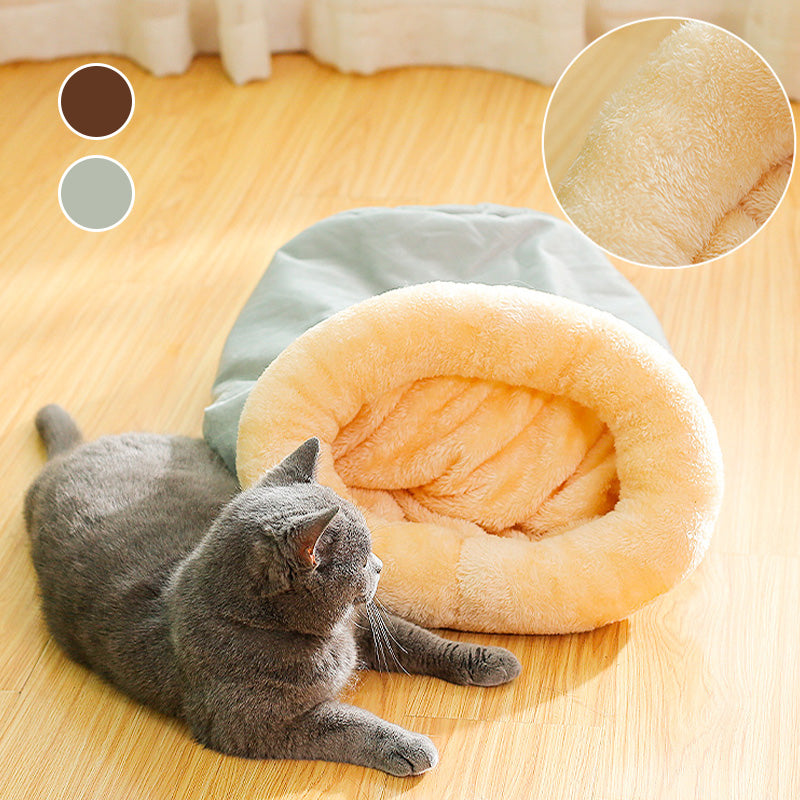 [Best Gift For Pet] Enclosed Plush Lined Warm Cat & Dog Sleeping Bag