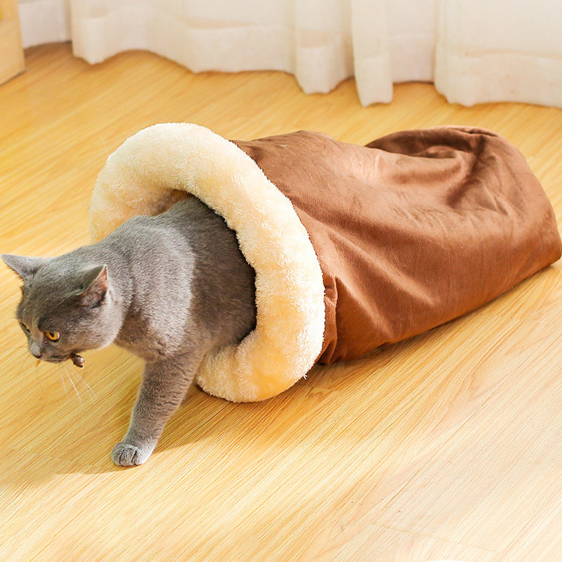 [Best Gift For Pet] Enclosed Plush Lined Warm Cat & Dog Sleeping Bag