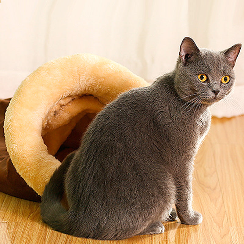 [Best Gift For Pet] Enclosed Plush Lined Warm Cat & Dog Sleeping Bag