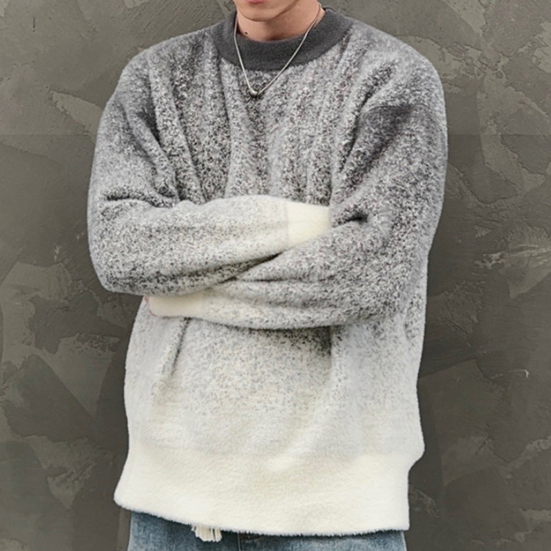 Men's Soft Skin Friendly Loose Crewneck Sweater