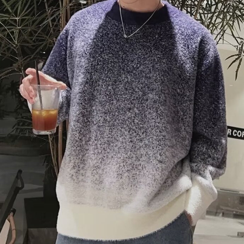 Men's Soft Skin Friendly Loose Crewneck Sweater