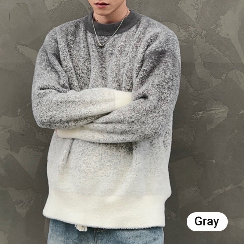 Men's Soft Skin Friendly Loose Crewneck Sweater
