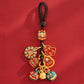 Gold Plated Keychain God of Wealth