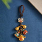 Gold Plated Keychain God of Wealth