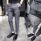 🔥2024🔥Men's Lycra Blend Solid Slim Fit Formal Trouser