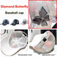 Mesh Diamond Butterfly Baseball Cap