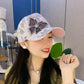 Mesh Diamond Butterfly Baseball Cap