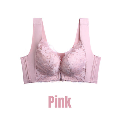 Women Front Closure Support Wireless Bra